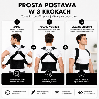 Posturex™ – korektor postawy dla prostych pleców i codziennego komfortu